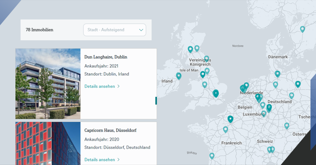Immobiliengalerie - grundbesitz europa | DWS